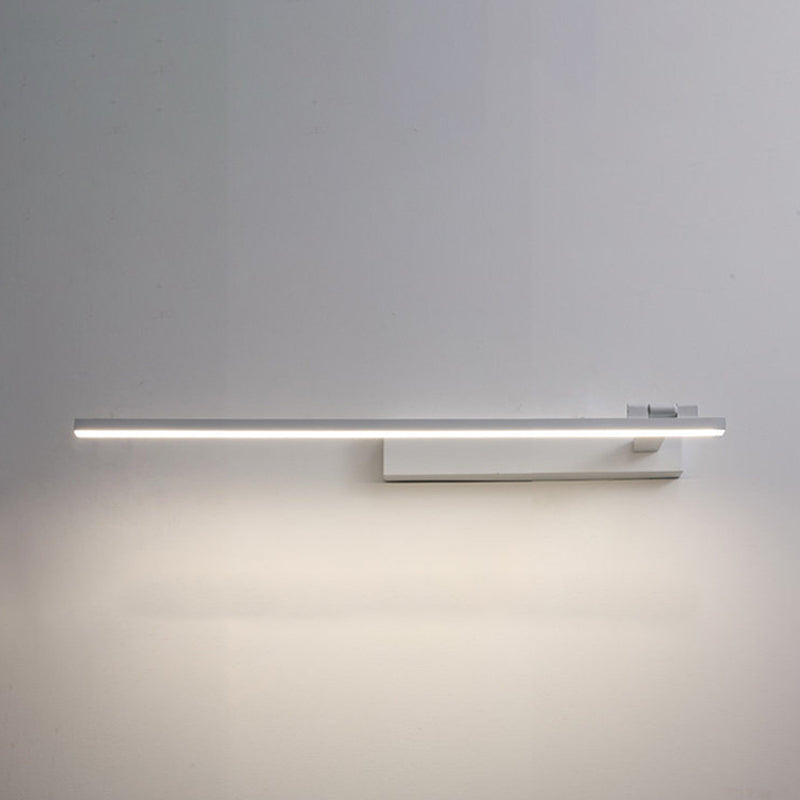 Lámpara de espejo lineal de metal lámpara de luz minimalista de pared LED de montaje liviano