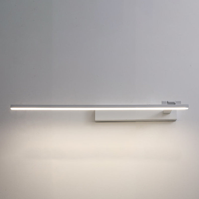 Lámpara de espejo lineal de metal lámpara de luz minimalista de pared LED de montaje liviano