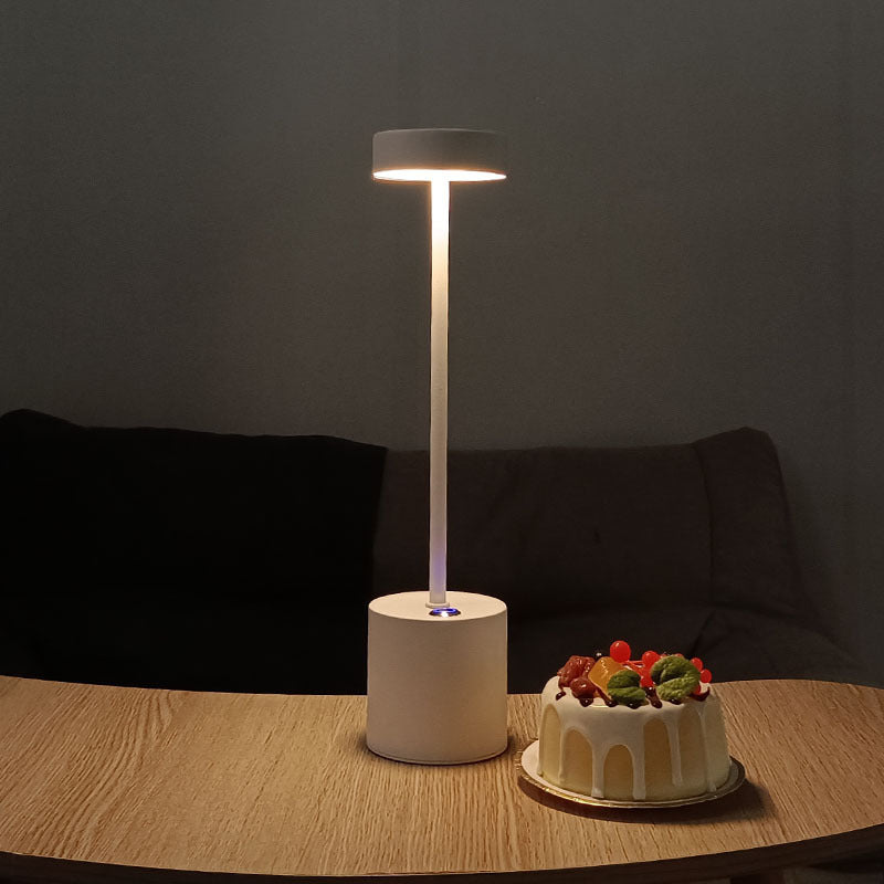 Contemporary Table Lamps LED Desk Lamp with Acrylic Shade for Study Room