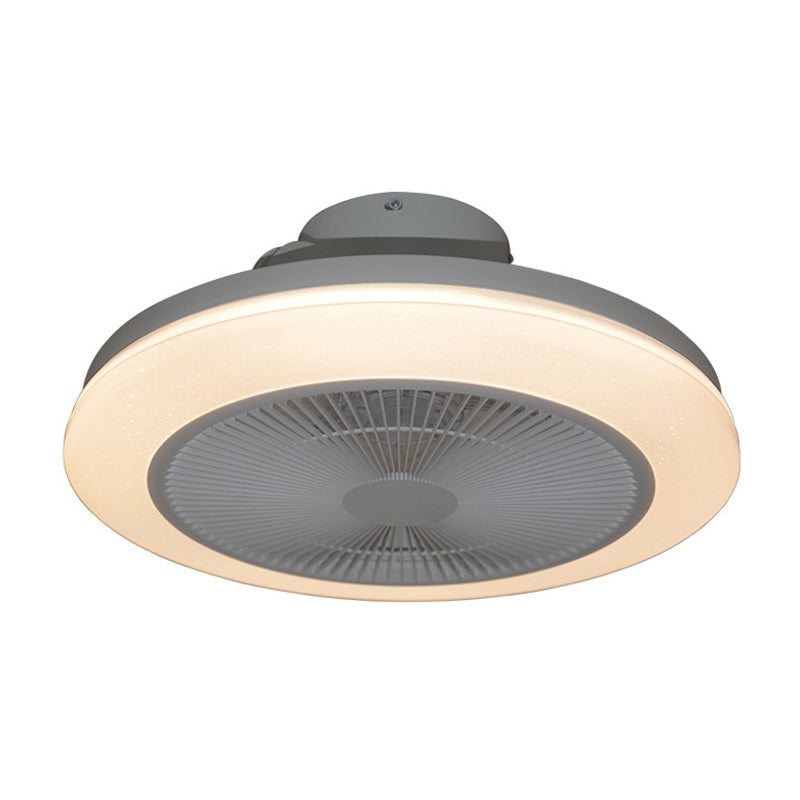 RGB Flush Mount ventilateur Light Modern Chambre Bluetooth Musique semi-flush Mount Light