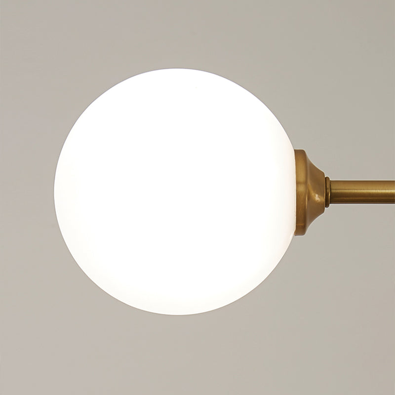 Lampada dell'isola contemporanea Sfera di vetro Luci dell'isola in oro