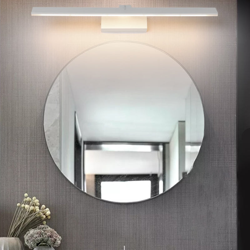 Forma lineal Medina de metal Diconce Moderno Moder Mirror de pared Montaje de pared Luz