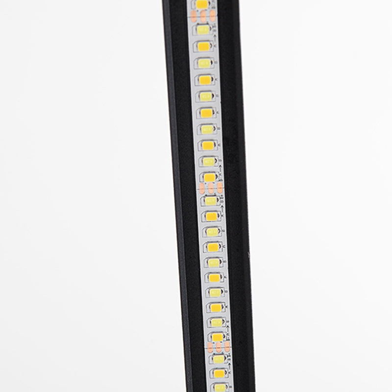 Metal Linear Shape Floor Lamp Modern Style 1-Light Floor Lamp Fixture