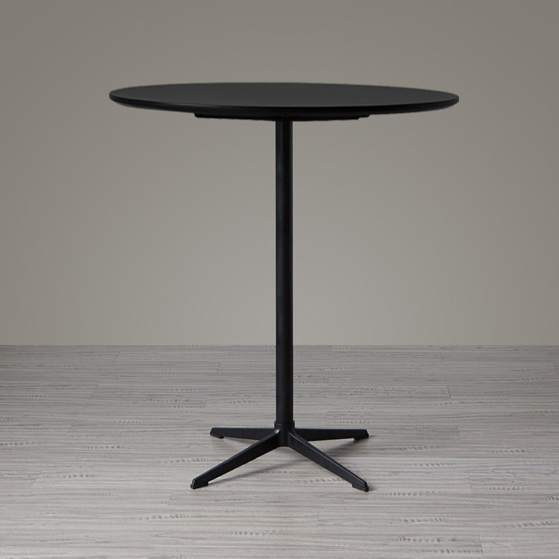 Modern Wood Counter Table with Round Table Top 4-Prong Table - 42" H