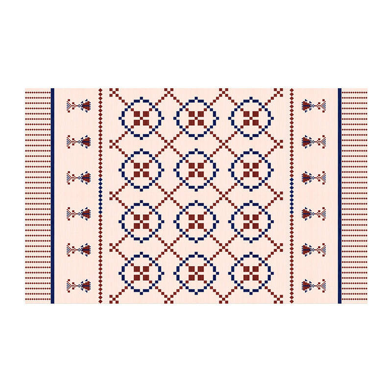 Groene Marokko vloerkleed polyester patroon tapijt wasbaar tapijt voor salon