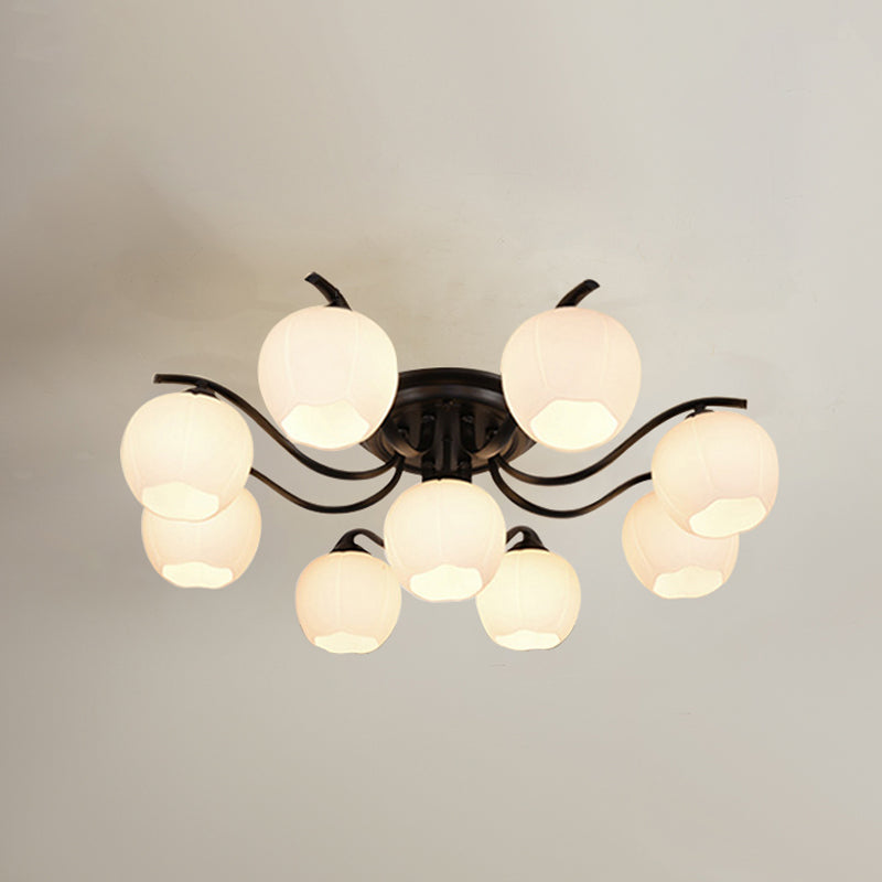 Decorative Flush Light Fixture Glass Flush Mount Lights for Living Room