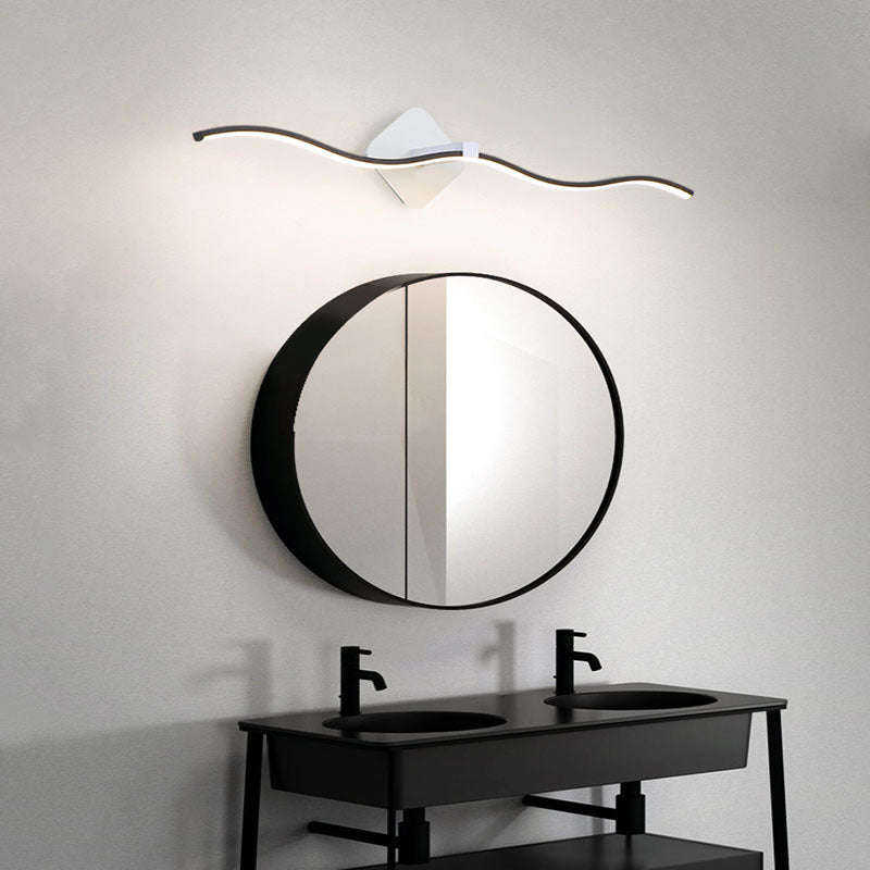 Lineaire vorm Metalen wand SCONCE Moderne stijl 1 lichte spiegelwandverlichtingsarmaturen