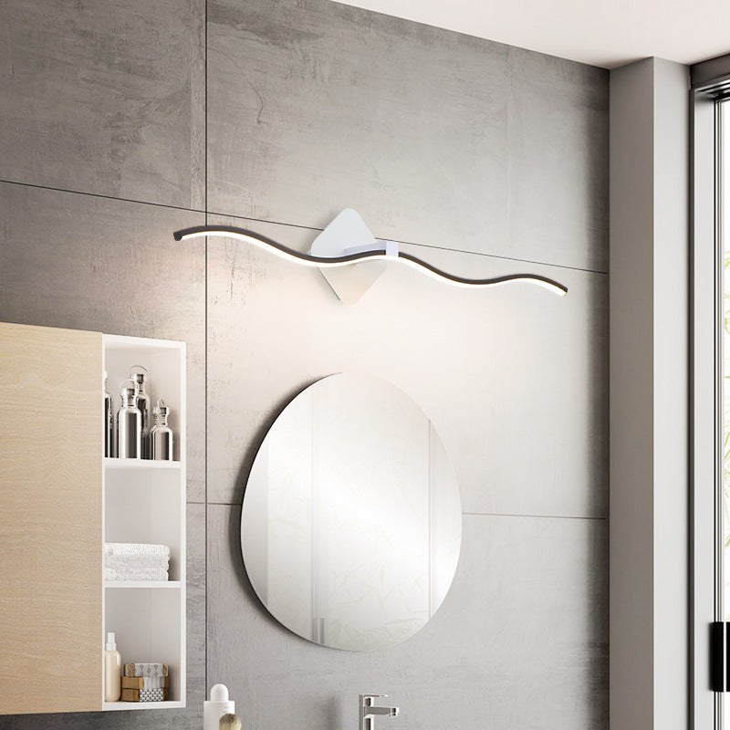 Lineaire vorm Metalen wand SCONCE Moderne stijl 1 lichte spiegelwandverlichtingsarmaturen