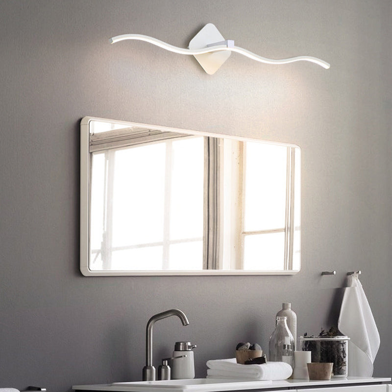 Lineaire vorm Metalen wand SCONCE Moderne stijl 1 lichte spiegelwandverlichtingsarmaturen