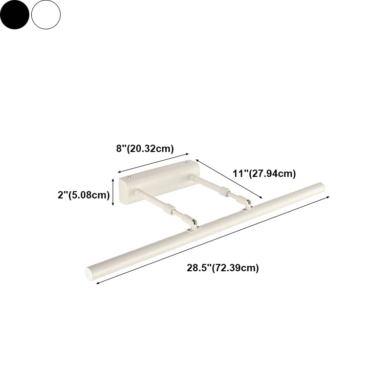 Forma lineal Medina de metal Donce moderna 1 Luz de la pared del espejo del brazo de luz de luz