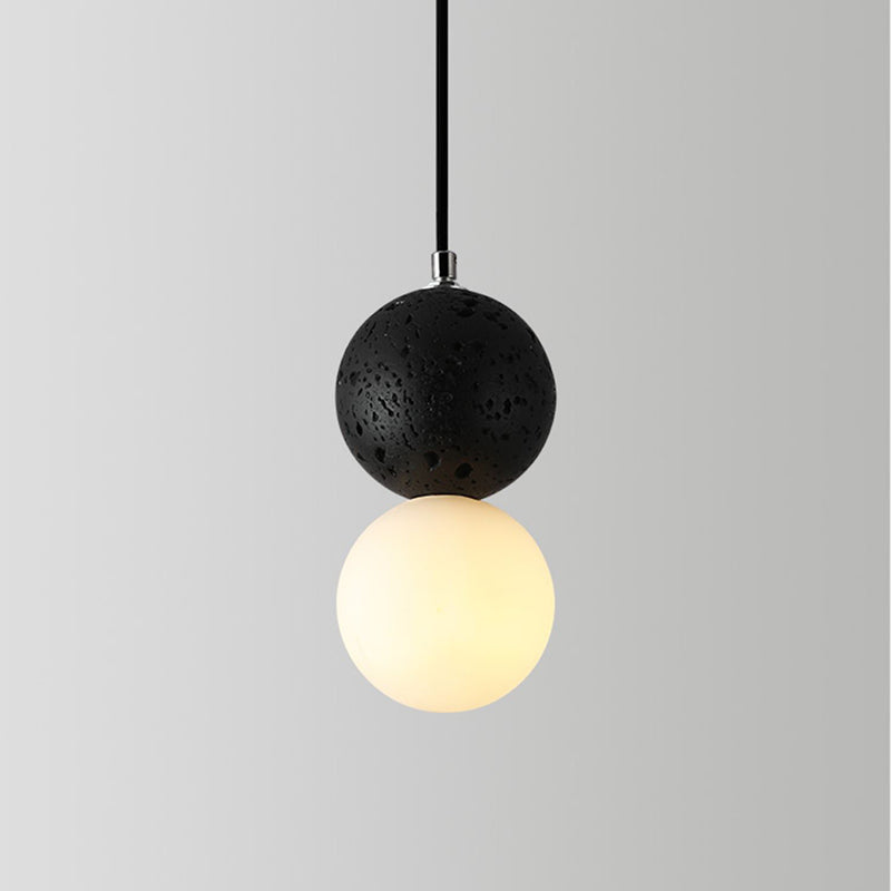 Moderne mini hangende hanglamp cement 1-licht druppel hanger voor eetkamer