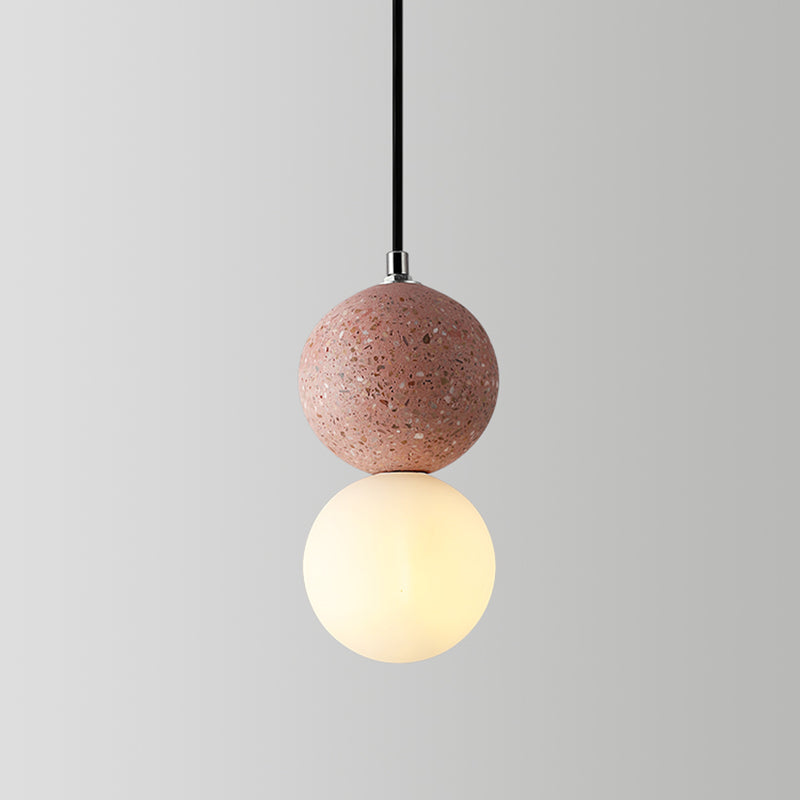 Moderne mini hangende hanglamp cement 1-licht druppel hanger voor eetkamer