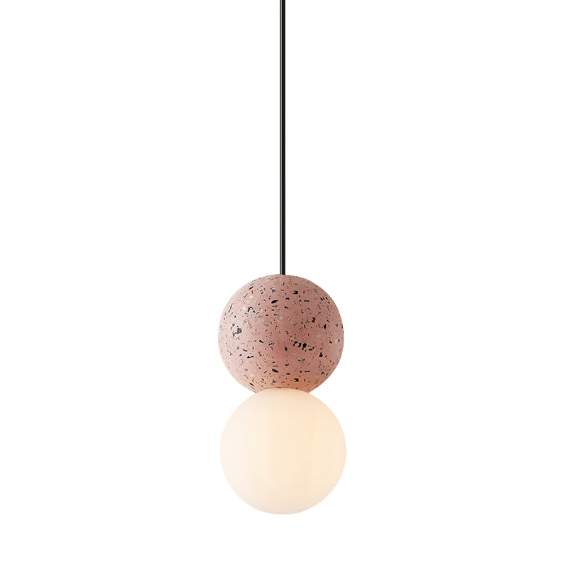 Modern Mini Hanging Pendant Light Cement 1-Light Drop Pendant for Dining Room