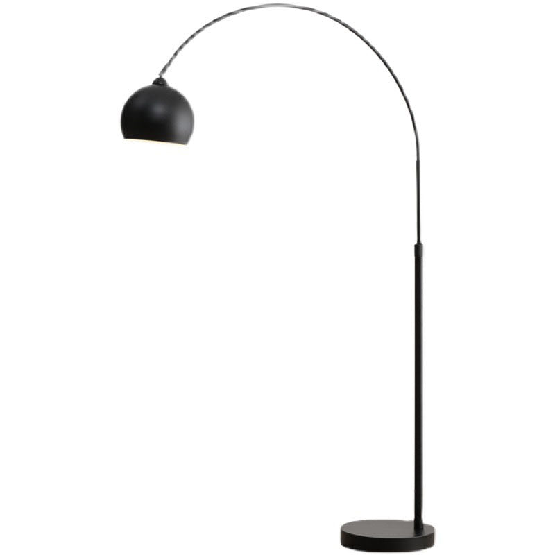 Lampada da pavimento a forma rotonda in metallo stile moderno 1 Fun a pavimento leggero