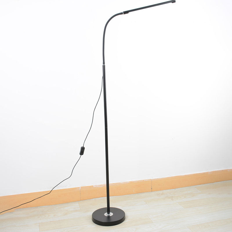 Linear Shape Metal Floor Lamp Modern Style 1 Light Floor Lamp Fixture