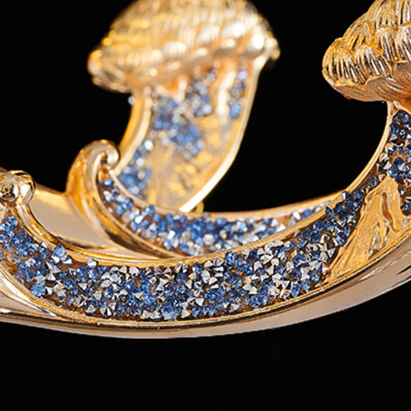 Kronleuchter hell Gold im nordischen Stil Anhänger Licht mit Kristall Tropfen