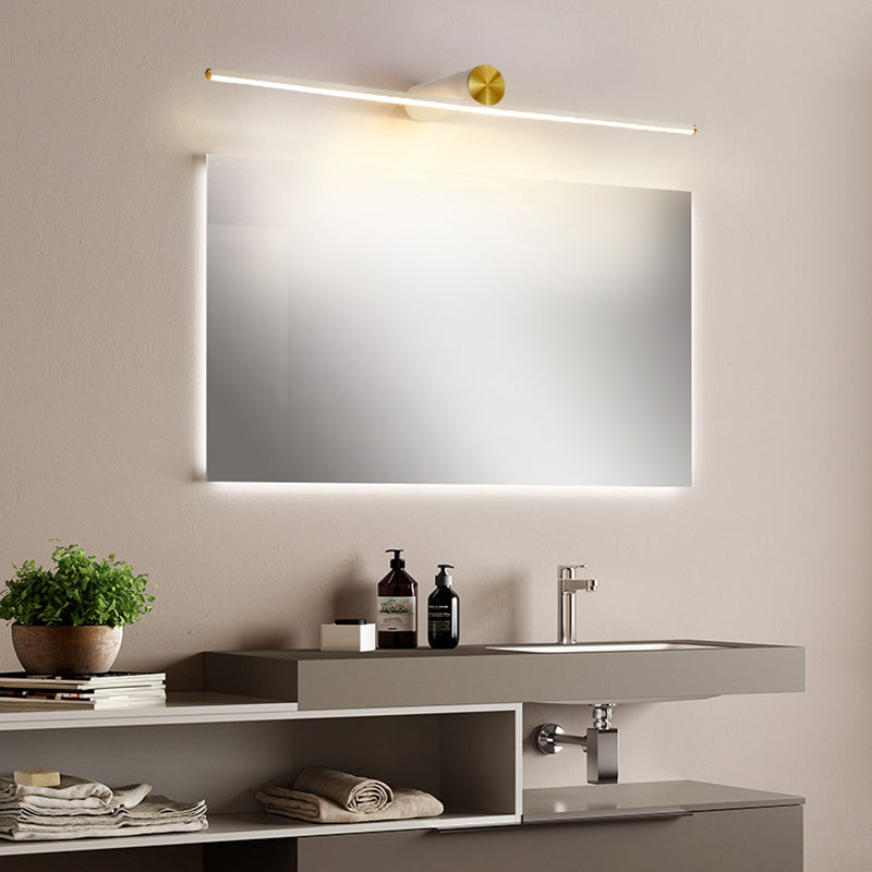 Luz de pared LED de iluminación frontal de espejo moderno con sombra de silicona