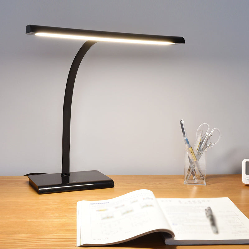 LED Table Lamp with Acrylic Shade Contemporary Desk Lamps for Study Room