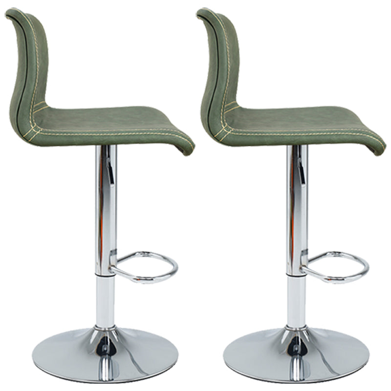 Modern Swivel Adjustable Height Bar Stool Indoor Bar Stool with Low Back