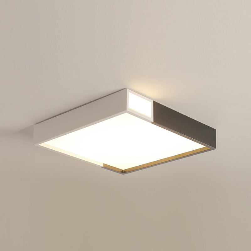 Contemporary Flush Mount Ceiling Lighting Fixture Geometry Shape LED Ceiling Light