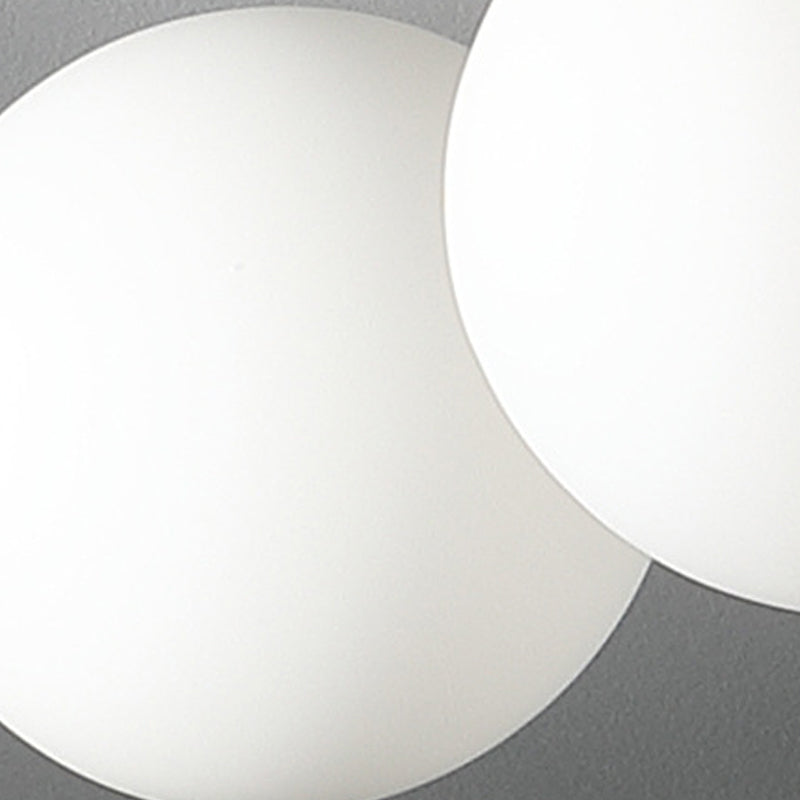 Bolglas semi -spoeling plafond licht leuntjes in de Noordse stijl semi -flush mount verlichting