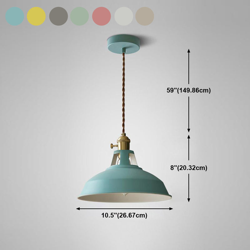 Industriell hängende helle farbenfrohe Metallanhänger -Beleuchtung für Wohnzimmer