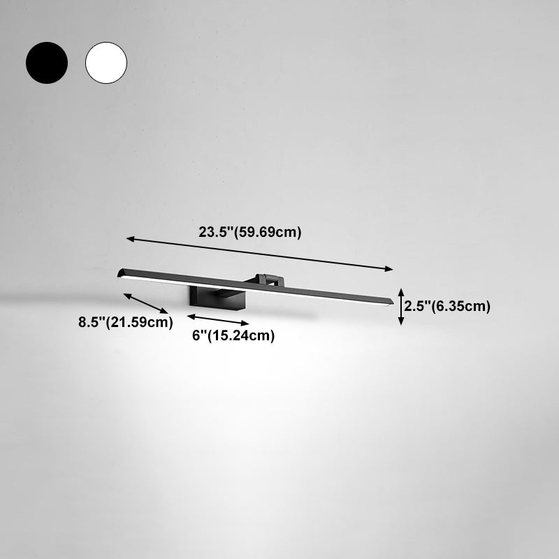 Ligera LED Luz de lámpara de espejo modernista iluminación frontal con sombra de silicona