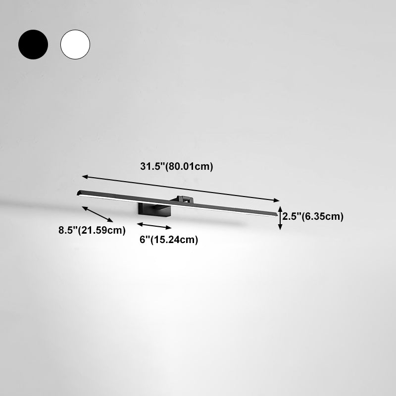 Ligera LED Luz de lámpara de espejo modernista iluminación frontal con sombra de silicona