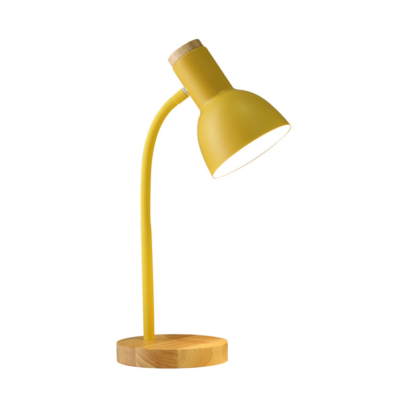 Moderner Stil konischer Nachttisch Lampe Metall 1-Licht-Tischlicht für Schlafzimmer