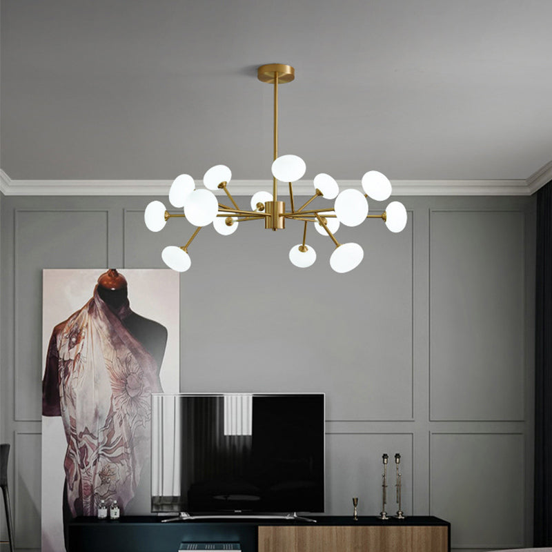 Lustre suspendu contemporain cuivre étoile plafond plafond luminaire