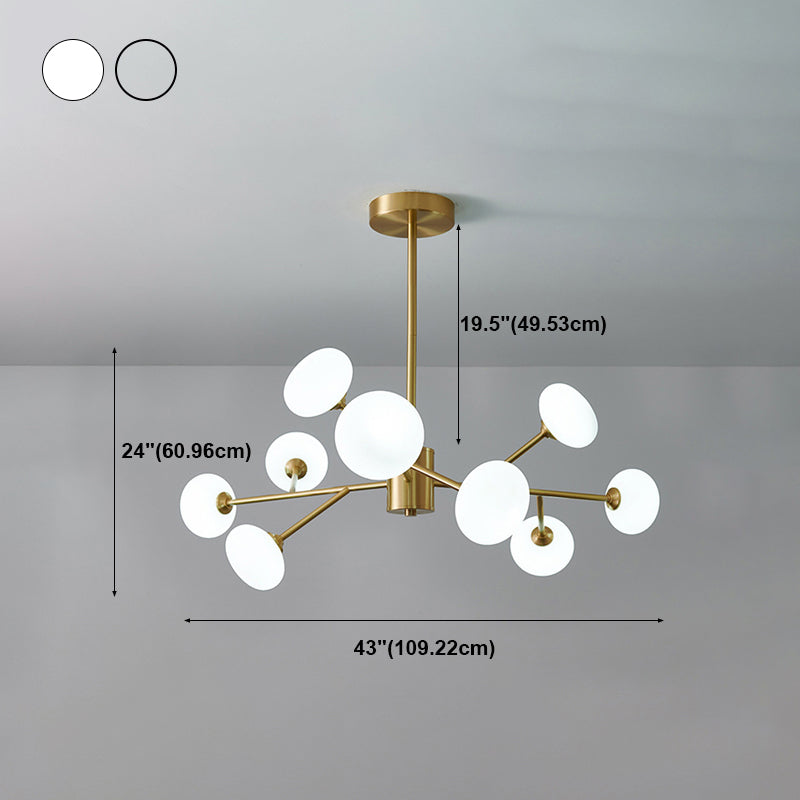 Lustre suspendu contemporain cuivre étoile plafond plafond luminaire