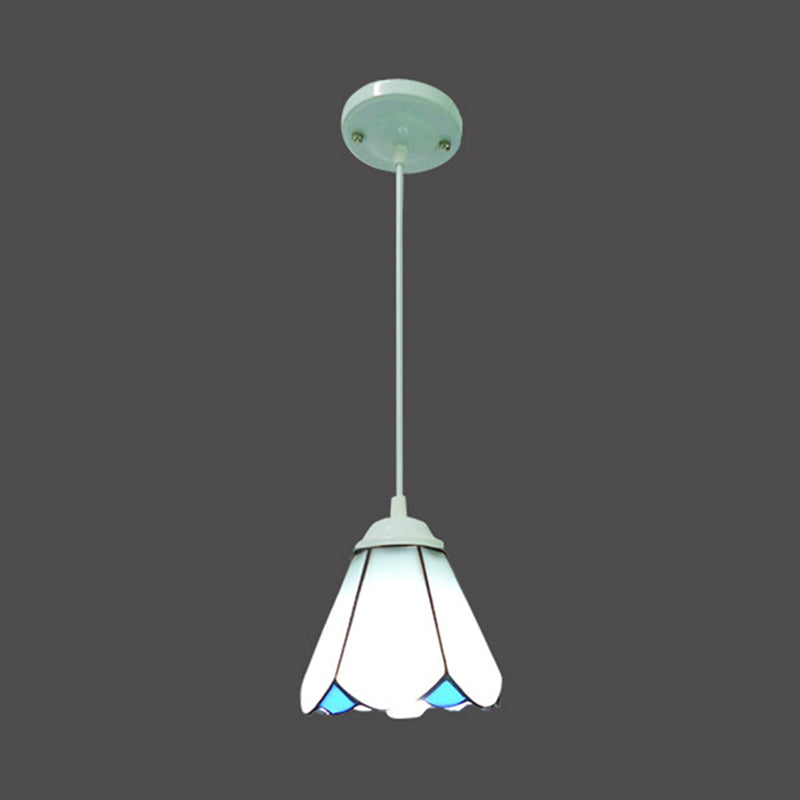 Kunstglasophanging hanglampje Tiffany Bowl hangende hanger voor eetkamer