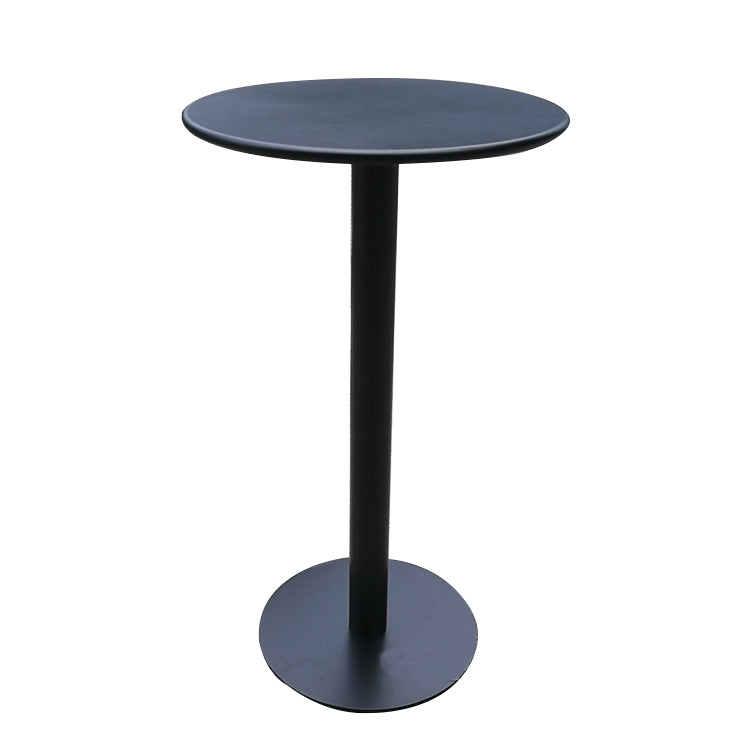 White Modern Style Round Table in Metal Milk Tea Shop Bar Table