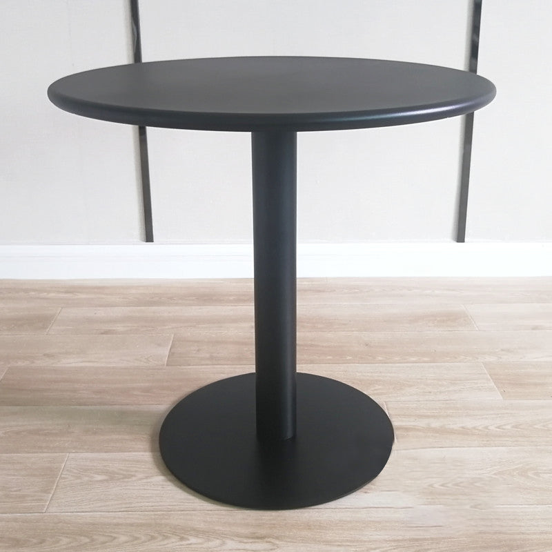 White Modern Style Round Table in Metal Milk Tea Shop Bar Table