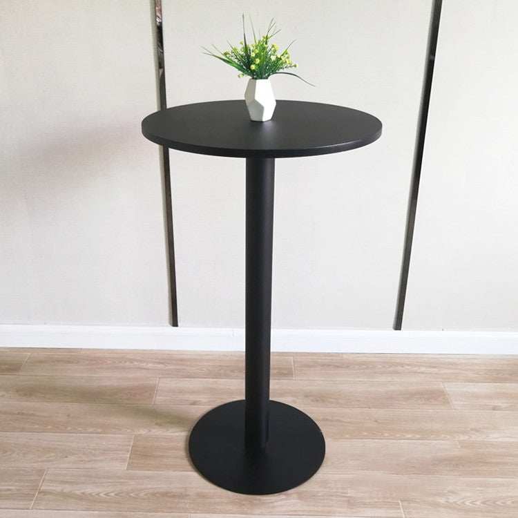 White Modern Style Round Table in Metal Milk Tea Shop Bar Table