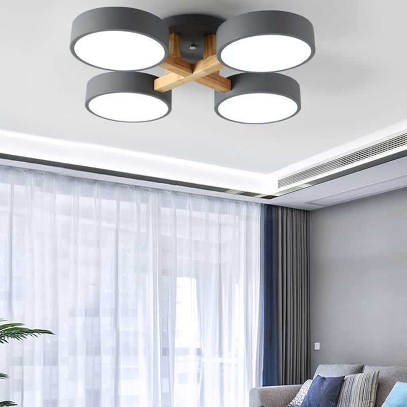 Multi-head LED Flush Mounted Ceiling Lights Contemporary Ceiling Lighting Fixture