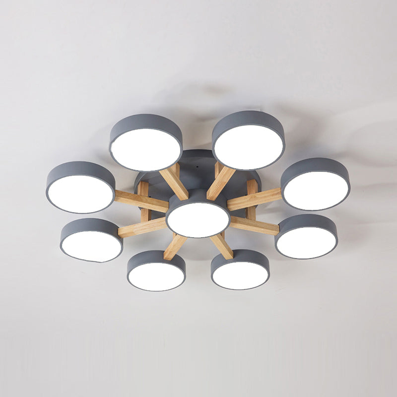 Multi-head LED Flush Mounted Ceiling Lights Contemporary Ceiling Lighting Fixture