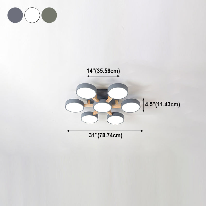 Plafoniere da incasso a LED multitesta Apparecchio di illuminazione a soffitto contemporaneo