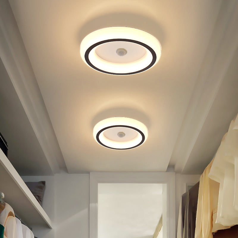 Plafonniers encastrés en acrylique, luminaire de plafond contemporain