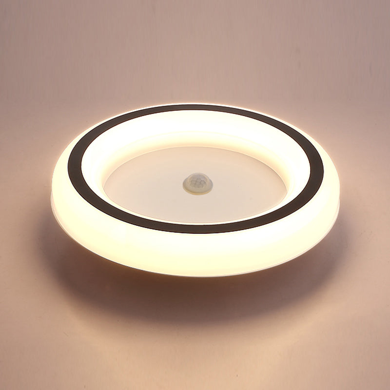 Plafonniers encastrés en acrylique, luminaire de plafond contemporain