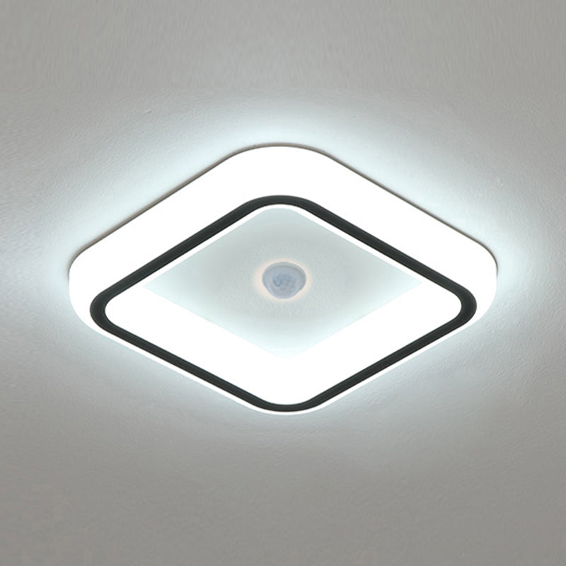 Plafonniers encastrés en acrylique, luminaire de plafond contemporain