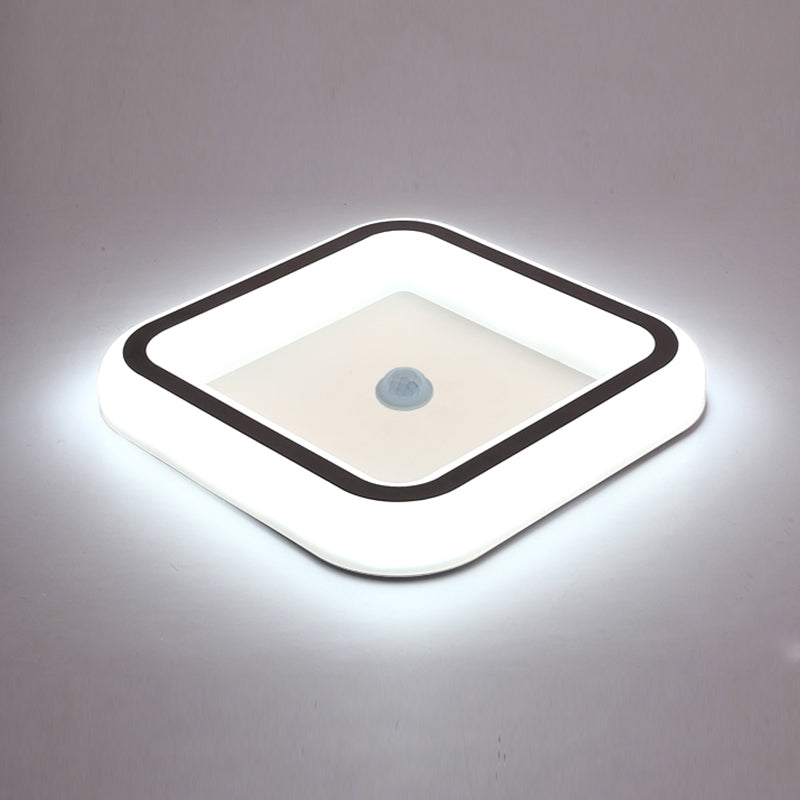 Plafonniers encastrés en acrylique, luminaire de plafond contemporain