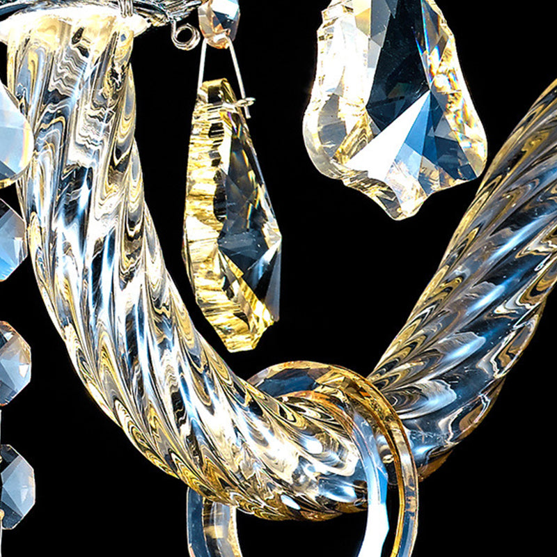 Lumo in stile Nordic Light Crystal Crystal Crystal Glass Light per soggiorno