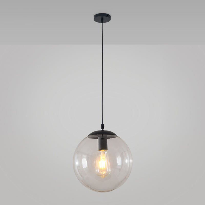 Boule de verre suspendue Light Modern Pendant Lighting Fixtures pour le salon