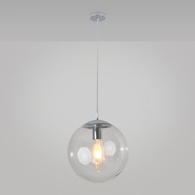 Boule de verre suspendue Light Modern Pendant Lighting Fixtures pour le salon