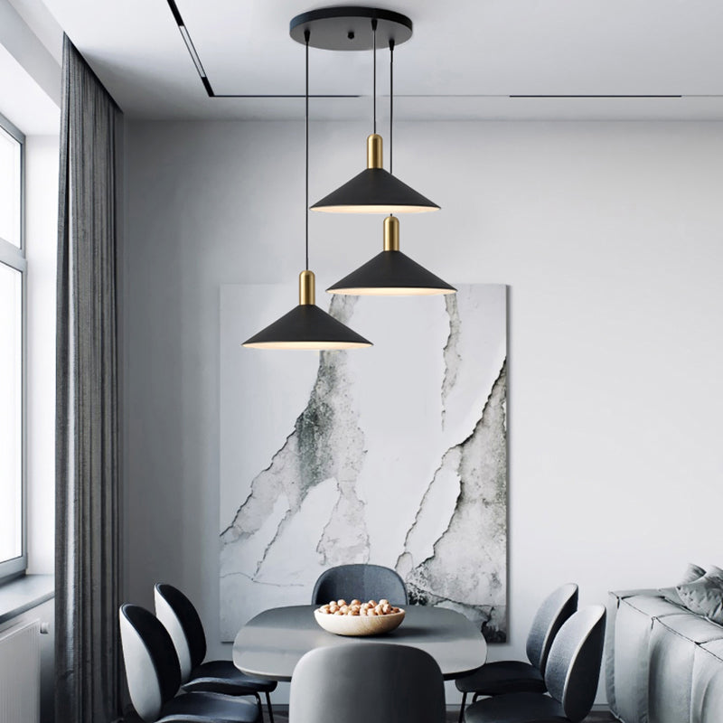 Sombra de metal colgante colgante de iluminación colgante industrial para sala de estar