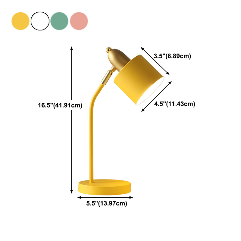 Moderner Stil konischer Nachttisch Lampe Metall 1-Licht-Tischlicht