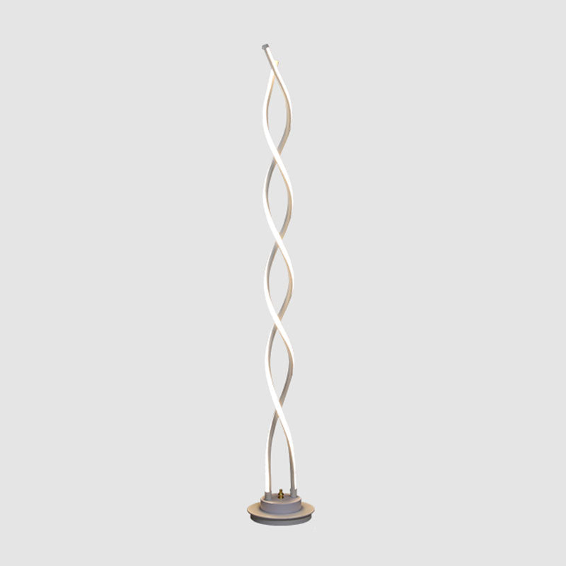 Metal Linear Shape Floor Lamp Modern Style Single Light  Floor Lamp Fixture