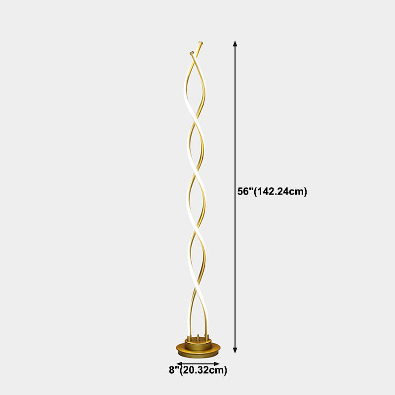 Lámpara de forma lineal de metal lámpara de lámpara de lámpara de luz de estilo moderno