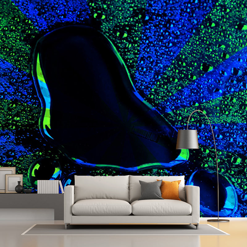 Pop Art Resistant Mural Wallpaper Environment Friendly Sleeping Room Wall Mural